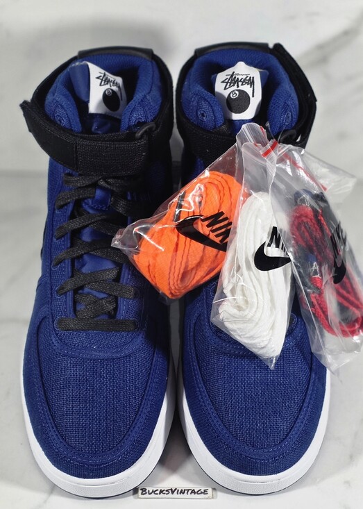 STUSSY X Nike Vandal High Collab RARE Deep Royal Blue Mens Size 8 NEW DS Og 2023 main image 5